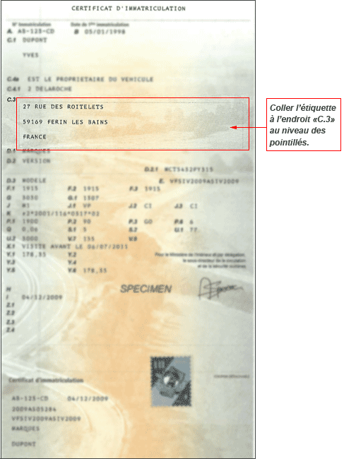 Démarche pour un changement d adresse - Carte Grise Public